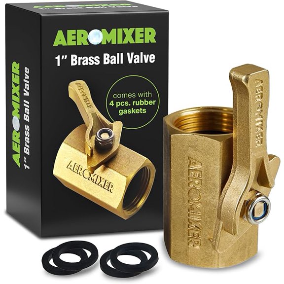 1" Brass Ball Valve by Aeromixer