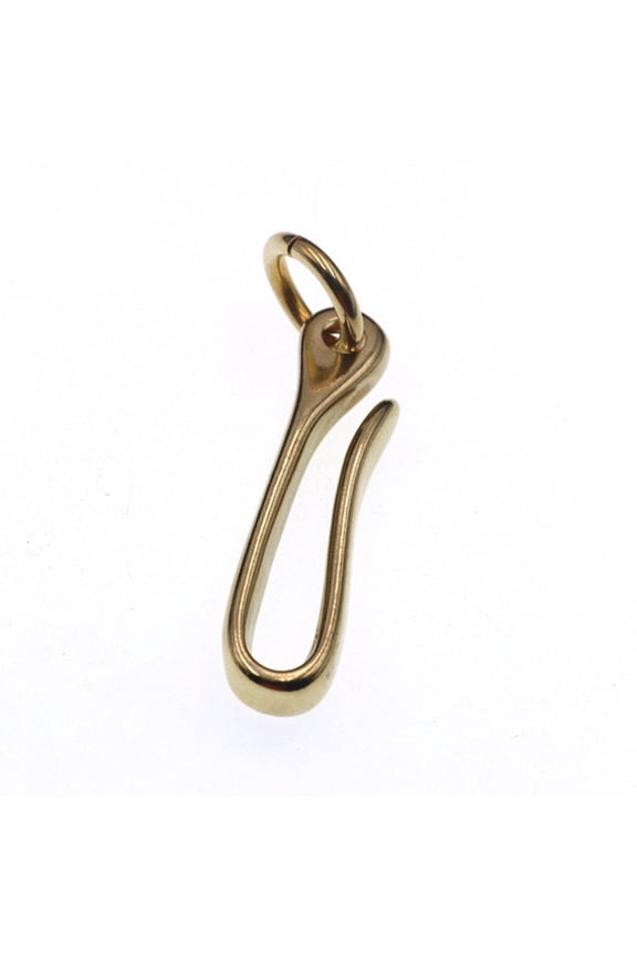 1* Brass Keychain Keyring Belt U Hook Wallet Chain Fish Hook