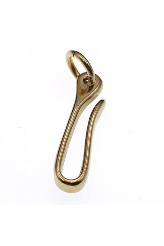 1* Brass Keychain Keyring Belt U Hook Wallet Chain Fish Hook