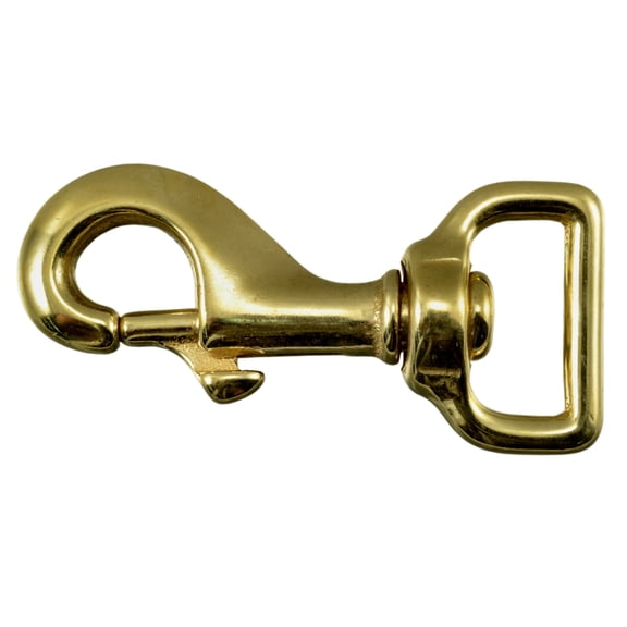 1" Brass Swivel Harness Snap Hooks (10 pcs.)