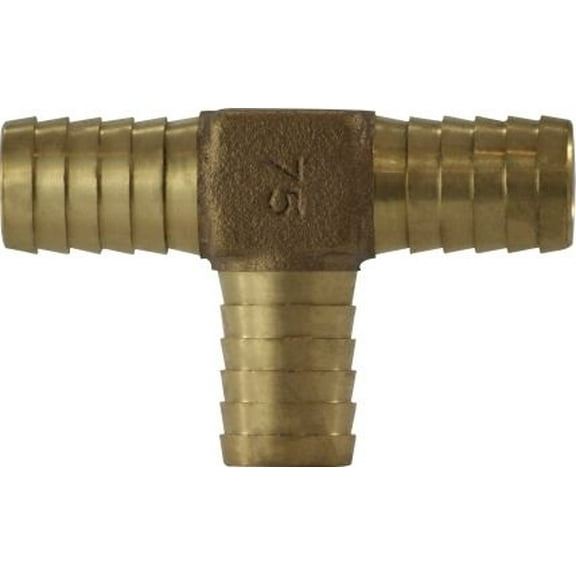 1 Bronze Hose Barb Tee, Inserts for Plastic Pipe, Plumbing Accessories