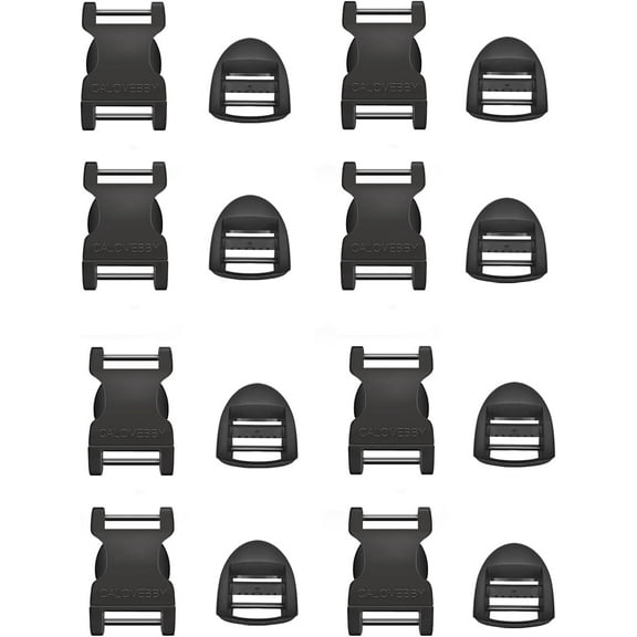 1" Buckle Quick Side Release Buckle,Adjustable No Sewing Clip,Plastic Replacement for Nylon Webbing Straps,Backpack Pack Belt