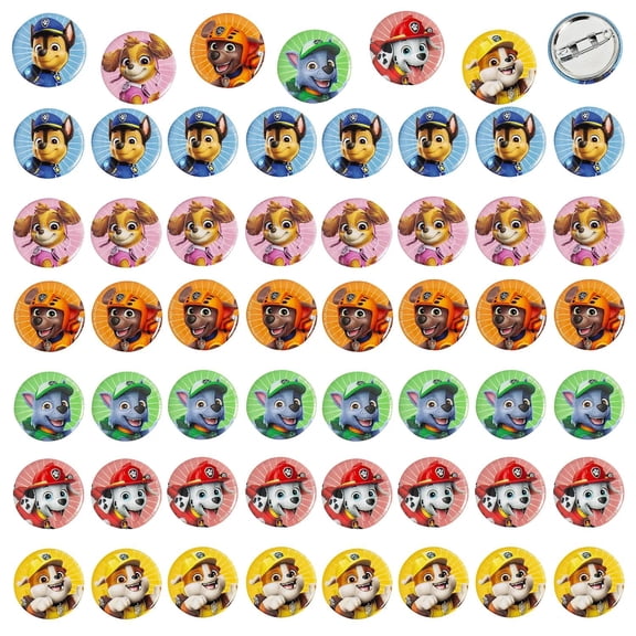 Fun Express 1" Bulk 48 Pc. Mini PAW Patrol Character Metal Buttons