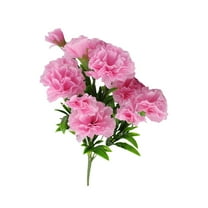 Artificial Flowers 11-Head Spring-Colored Carnations Teacher'S Day Mother'S Day Gifts Pink - Artificial Flowers - Household Imitation