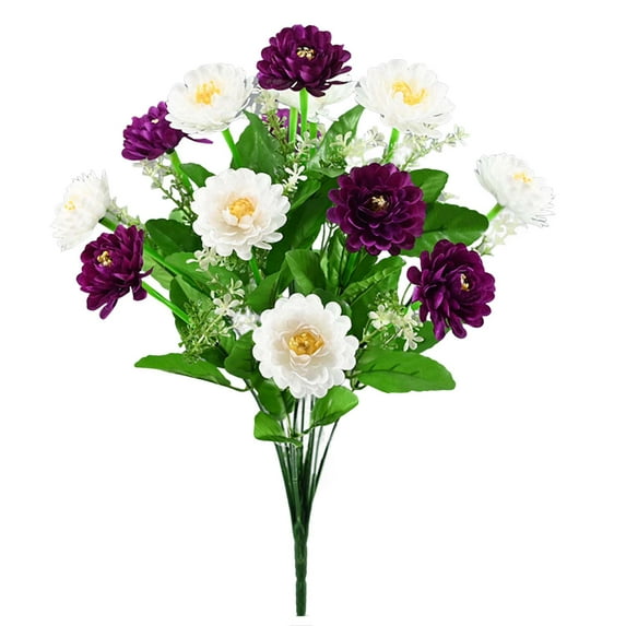 1 Bunch Of Artificial Flowers, Echinacea, Simulation Flowers, Outdoor Flower Bed Decoration, Wedding Decoration, Home Garden Hotel Decoration.
