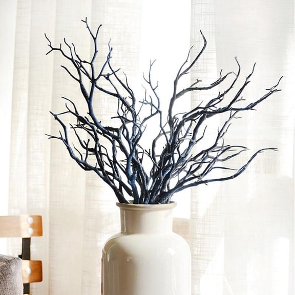 1 Bunch Of Blue Artificial Branches Plants Stems Fake Plants Fruits for Home Office Outside DIY-Wreath Decor