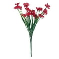 thumbnail image 1 of 1 Bunch of Red Artificial Flowers - Submarinen Flowers Artificial Outdoor Flower & Realistic Flowers Plant for Outside Home Indoor Planter Yard, 1 of 9