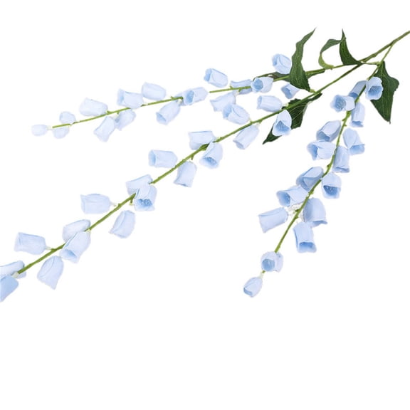 1 Bunches of Fake Artificial Bellflower Decoration Suitable for Living Room Vase Flower Arrangement Bedroom Garden Suitable For Living Room Bedroom Garden Festival Celebration, 37.8Inches