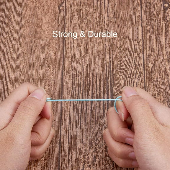 1 Bundle 11 Yards Nylon Jewelry Thread Cord 2mm Shiny Silky Rattail Cord Chinese Knotting Beading Cord for DIY Jewellery Making Macrame Kumihimo Shamballa Bracelet - Deep Sky Blue