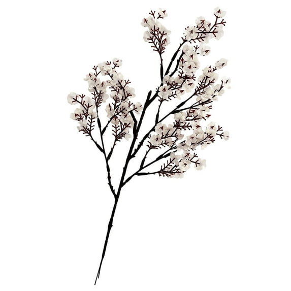 1 Bundle Baby's Breath Artificial Flowers,UV Resistant Fake Flowers Babys Breath,Real Touch Fake Gypsophila Bouquet for Vase Home Wedding Floral Arrangement Party Home Decoration,White,18.5"