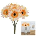 thumbnail image 1 of 1 Bundle Artificial Gerbera Daisies, Fake Silk Flowers with Stems for Wedding Bouquets, Party Centerpieces, Home Decor, Floral Arrangements, and DIY Crafts, for Rustic Farmhouse Chic Decor, F, 1 of 9