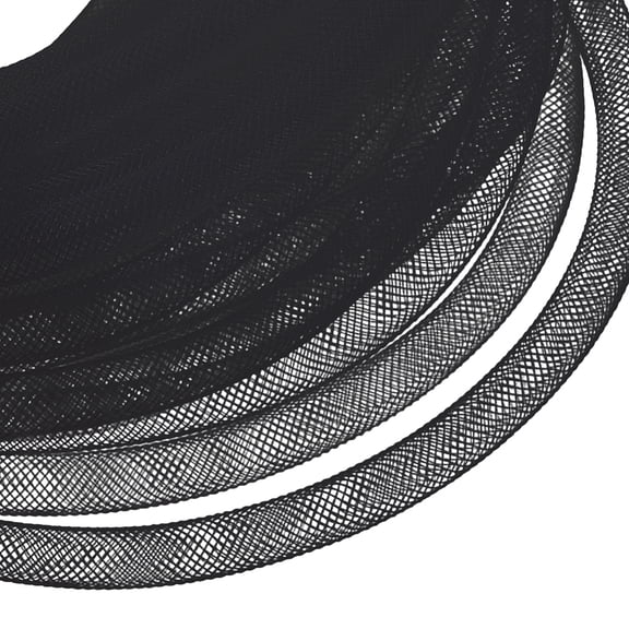 1 Bundle Mesh Tubing Plastic Net Thread Cord Black 8mm 30.00 Yards(27.43m)/bundle