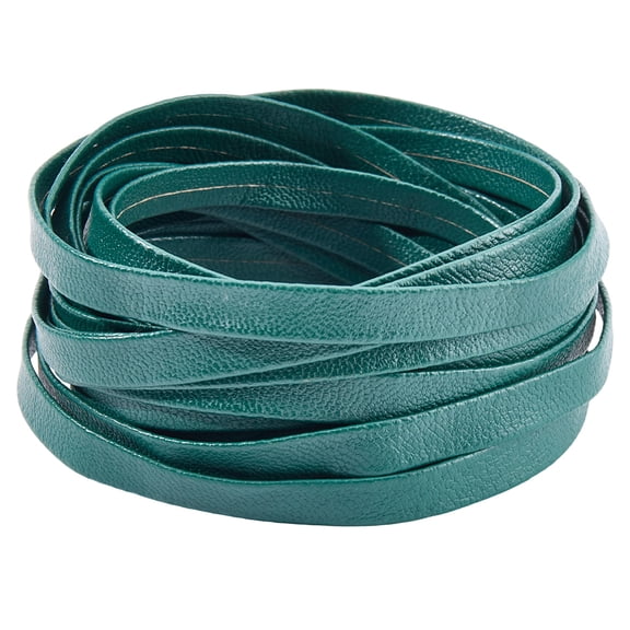 1 Bundle PU Leather Ribbons for Bags Jewelry Making DIY Crafting Dark Slate Gray 1/4 inch(8mm) about 5.47 Yards(5m)/Bundle