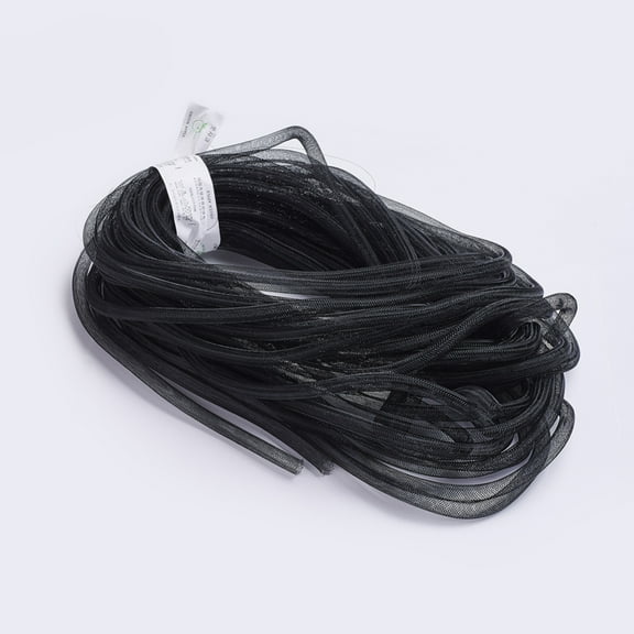 1 Bundle Plastic Net Thread Cord Black 20mm 20yards/Bundle