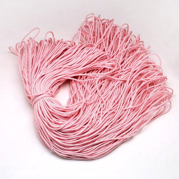 1 Bundle Polyester & Spandex Cord Ropes 16-Ply Pink 2mm 109.36 yards(100m)/bundle