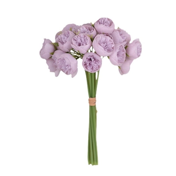 1 Bundle Ranunculus Artificial Flower, 27 Heads Faux Silk Ranunculus Flowers Artificial Ranunculus Bouquet Decorations for Home DIY Wedding Decor 11.41"