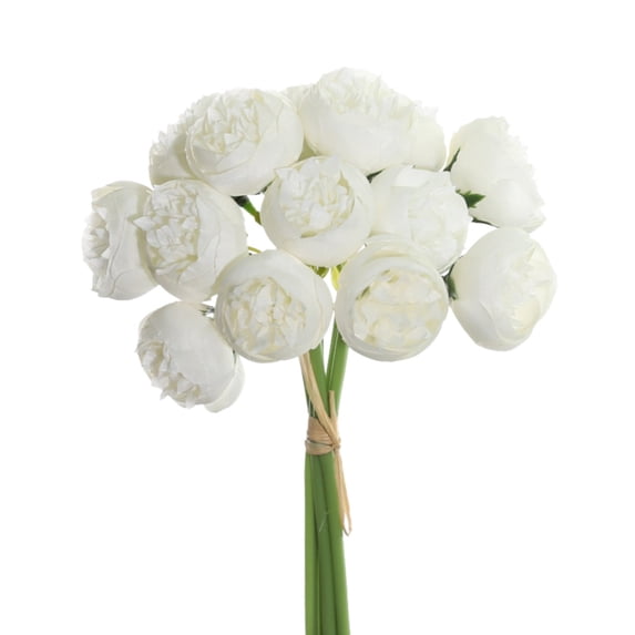1 Bundle Ranunculus Artificial Flower, 27 Heads Faux Silk Ranunculus Flowers Artificial Ranunculus Bouquet Decorations for Home DIY Wedding Decor 11.41"