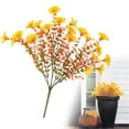 thumbnail image 1 of 1 Bundles Artificial Fall Flowers Fake Fall Flowers for Decoration Faux Silk Fall Flowers Plants for Outdoors Outside Planters UV Resistant Looks Real for Front Door Porch Patio Garden Decor, 1 of 9