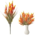 thumbnail image 1 of 1 Bundles Artificial Fall Plant Outdoor, Fake Faux Fall Plant for Outside Patio Porch Garden Yard Home Decor, 1 of 9