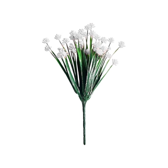 1 Bundles Artificial Flowers for Outdoors UV Resistant Flowers Artificial Outdoor Flowers Bulk Fake Plastic Flowers Bulk Indoor Outdoor Greenery for Party Home Garden Decoration, A