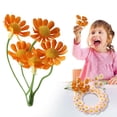 thumbnail image 1 of 1 Bundles Mini Artificial Daisies Small Daisy Flowers Fake Spring Flowers Decorative Faux Flowers with Stems Home Decorations Orange, 1 of 8