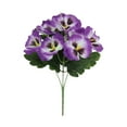 thumbnail image 1 of 1 Bundles Outdoor Artificial Flowers, UV-Resistant Artificial Pansies, Outdoor Silk Flowers for Garden, Planter, Patio, Porch, and Indoor Home Decor, 1 of 5
