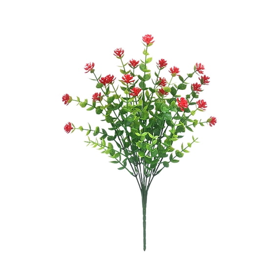 1 Bundles Realistic Artificial Flowers Outdoor,No Fade Fake Plastic Flowers,Faux Plants for Decoration Hanging Plant Indoor Outside Garden Porch Window Box Home Farmhouse Wedding Decor,(Q,14.1 in)
