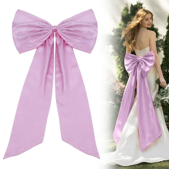 1 Butterfly Wedding Birthday Party Decoration Large Bow for Room Decor 40X24 Inches Satin Ribbon Tie Birthday Decorations Giant Hanging Wall Decor for Ballerina Girls