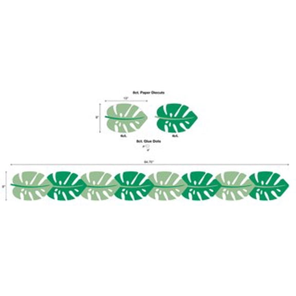 Tropical Leaves DIY Paper Table Runner Kit, Green, by Way To Celebrate