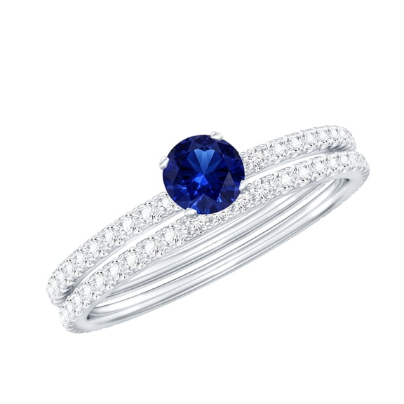 5 Carat Cushion LAB GROWN Sapphire and LAB GROWN Diamond Wedding Bridal 5 Carat Cushion LAB GROWN Sapphire and LAB GROWN Diamond Wedding Bridal