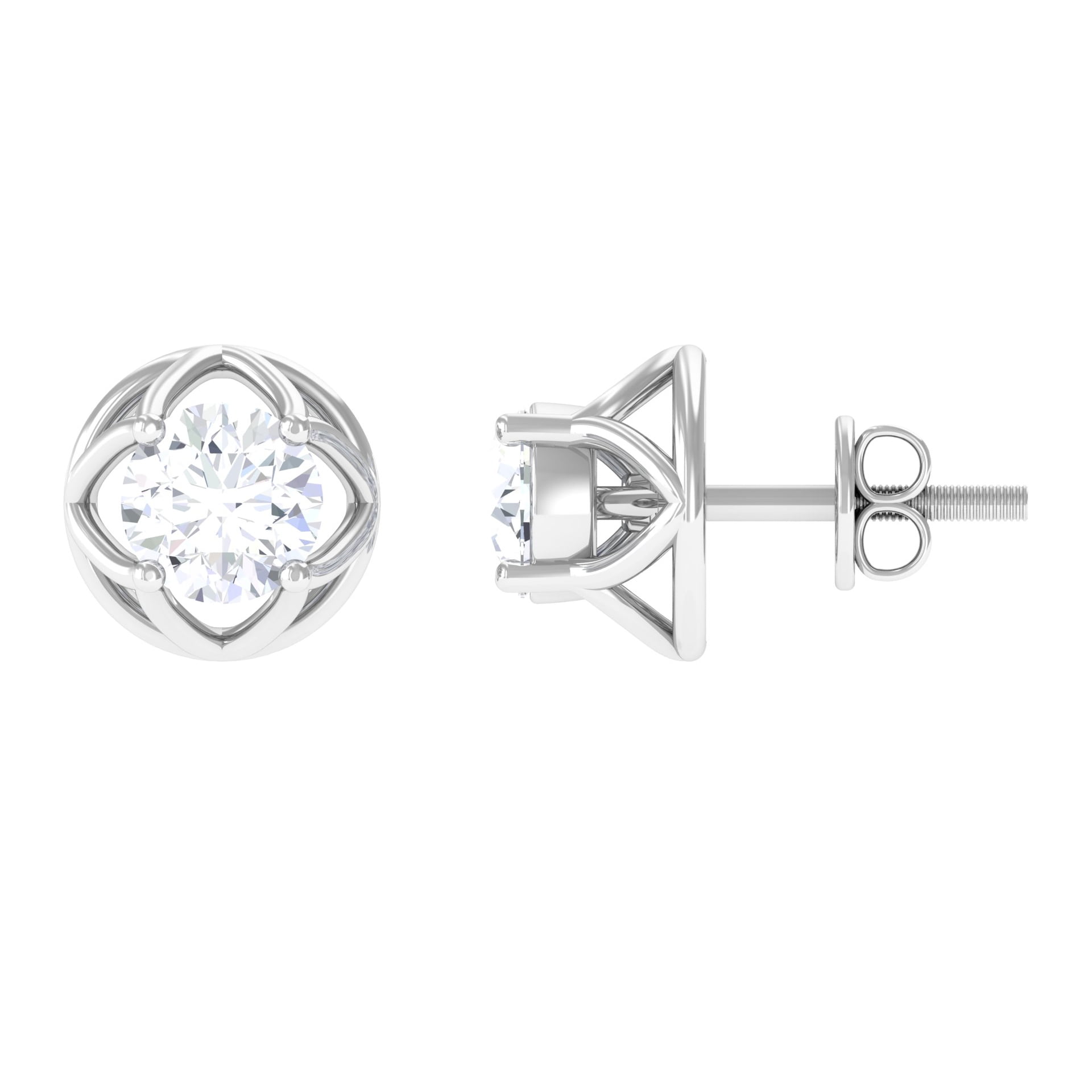 Certified diamond deals earrings sale