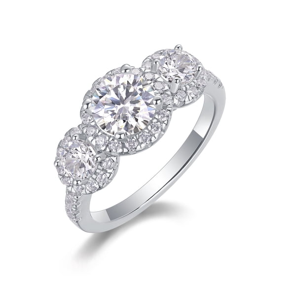 1 CT Moissanite Wedding Ring for Women Lab Diamond Engagement Ring Moissanite18K White Gold 925 Sterling Silver Moissanite Diamond Promise Ring Womens Diamond Anniversary Rings