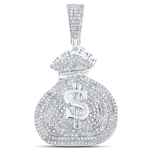 1 CTW-DIA P1 MONEY DOLLAR BAG MENS CHARM