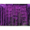 thumbnail image 1 of 1 CURTAINS - 2 PLY 3' x 8' PURPLE, 1 of 1