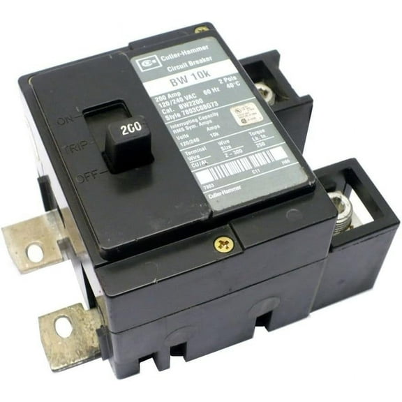 Cutler & Hammer Main Breaker BW2200 2-Pole 200-Amp - 10k BW - Eaton