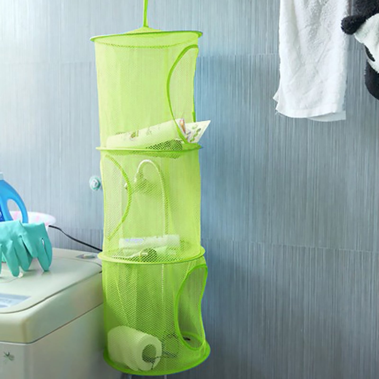 Mesh Netstorage 1*Cage Hanging Bag Hanging Bag Storage Mesh Net Organizer Laundry Toy ...