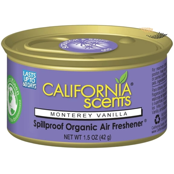 1 Can California Scents Monterey Vanilla Air Freshener