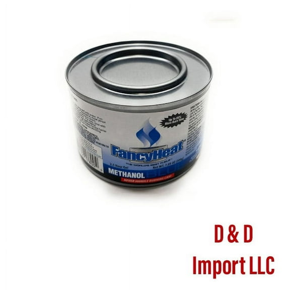 1 Can Methanol Blue Gel 2.5 Hour Handy Fuel Methanol Gel 7 oz Can Entertainment and Buffet Cooking Fuel Chafing Cans