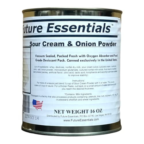 1 Can of  Canned Sour Cream & Onion Powder (Net Weight 16 oz)