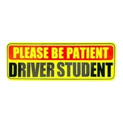 1*Car Bumper Sticker Decals Student Driver Magnet Car Signs Patient Please K1L1