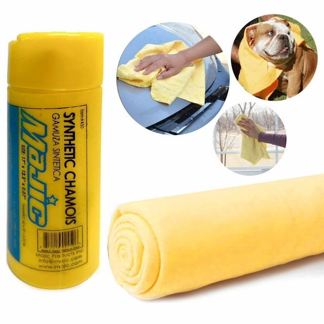 1 Car Wash Chamois Shammy Towel Synthetic Super Absorbent Drying Cloth