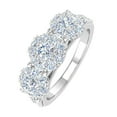 thumbnail image 1 of 1 Carat 3-Stone Prong Set Diamond Engagement Ring in 10K White Gold - IGI Certified (Ring Size 8), 1 of 4