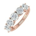 thumbnail image 1 of 1 Carat 5-Stone Diamond Wedding Band Ring in 14K Rose Gold (Ring Size 8), 1 of 4