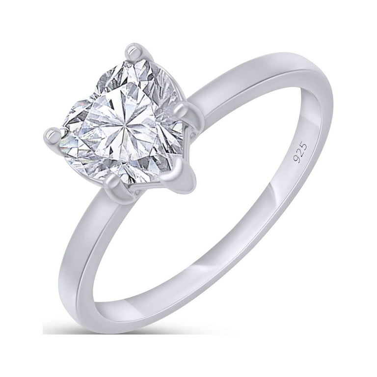 14k White Gold AA Diamond Solitaire Promise Ring 14k White Gold AA Diamond Solitaire Promise Ring