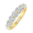thumbnail image 1 of 1 Carat 7-Stone Diamond Wedding Band Ring in 14K Yellow Gold (Ring Size 4), 1 of 5