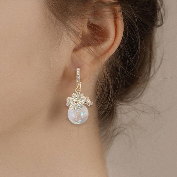 1 Carat 925 Sterling Silver Cubic Zirconia Stud Earrings For Women Cz Stud Small Cute Earrings Hypoallergenic[o1850]