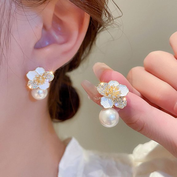 1 Carat 925 Sterling Silver Cubic Zirconia Stud Earrings For Women Cz Stud Small Cute Earrings Hypoallergenic[o1851]