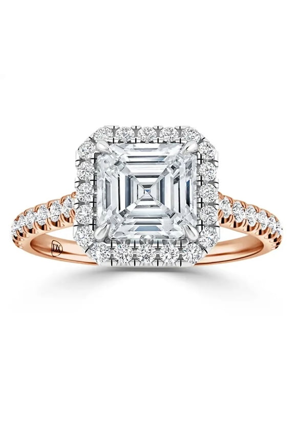 Asscher Cut Diamond Diamond Engagement Ring, 1 ct, 10k Gold