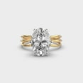 thumbnail image 1 of 1 Carat Beautiful IGI Certified Oval Cut Lab Grown Diamond Wedding Ring for Women Solid 14K Yellow Gold | Solitaire Diamond Engagement Ring | Size 8 Diamond-Capitals, 1 of 8