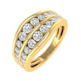 thumbnail image 1 of 1 Carat Channel Set Diamond Wedding Band Ring in 14K Yellow Gold (Ring Size 9.5), 1 of 5